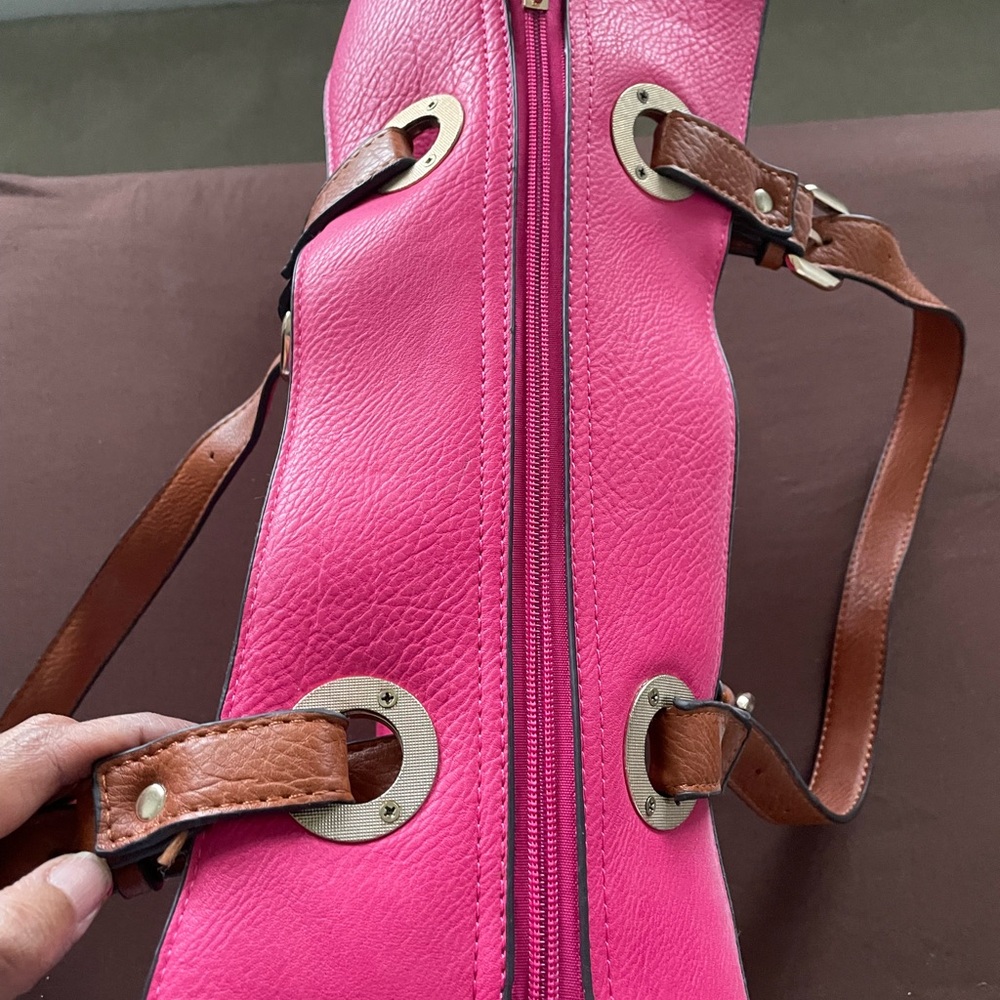 Pink Leather Tote Bag - Picture 2 of 6